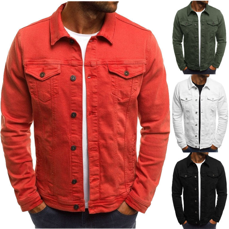 Stylish Casual Denim Jacket for Men - Everyday Button Shirt