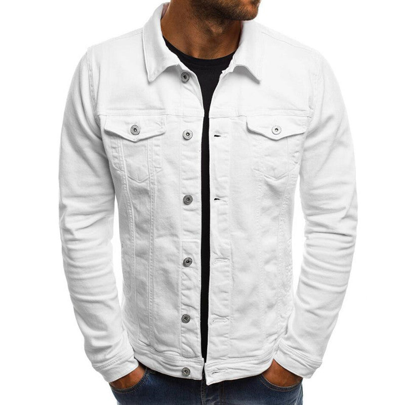 Stylish Casual Denim Jacket for Men - Everyday Button Shirt