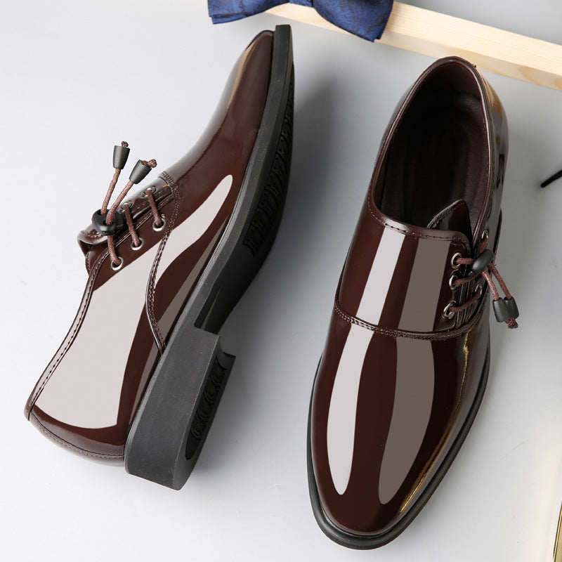 Stylish Lace-Up Leather Business Casual Shoes for Men