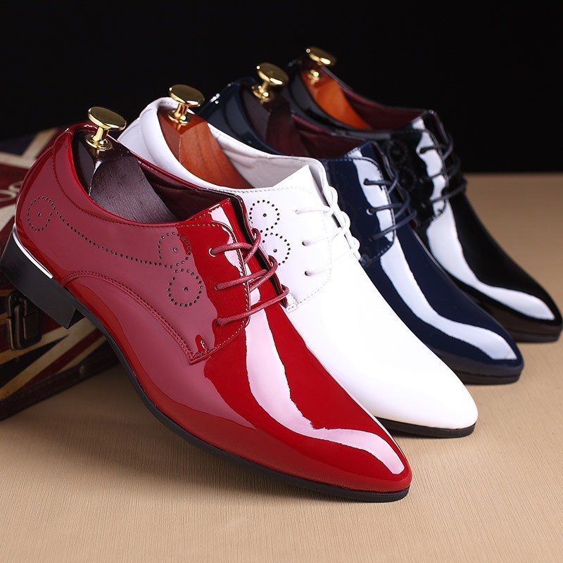 Stylish Men's Leather Business Casual Dress Shoes