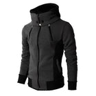 Trendy Men's Zip Up Hooded Sports Cardigan