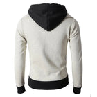 Trendy Men's Zip Up Hooded Sports Cardigan