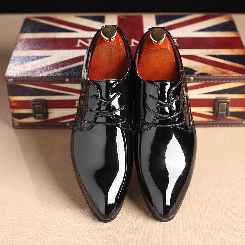 Stylish Men's Leather Business Casual Dress Shoes