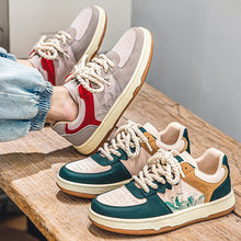 Comfortable Lace-Up Casual Sneakers for Men with Thick Sole