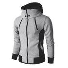 Trendy Men's Zip Up Hooded Sports Cardigan