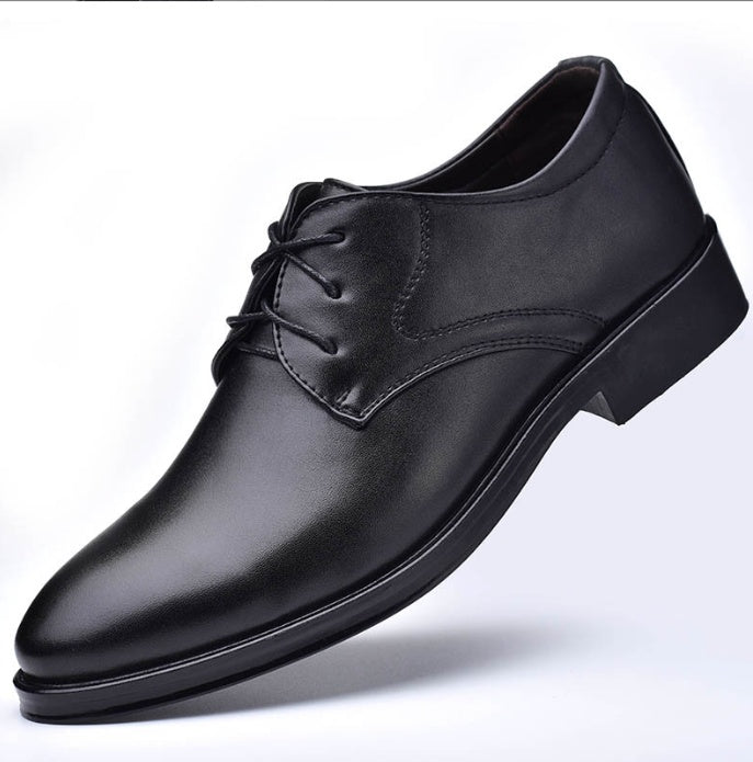 Stylish Black Pointed Toe Shoes for Men