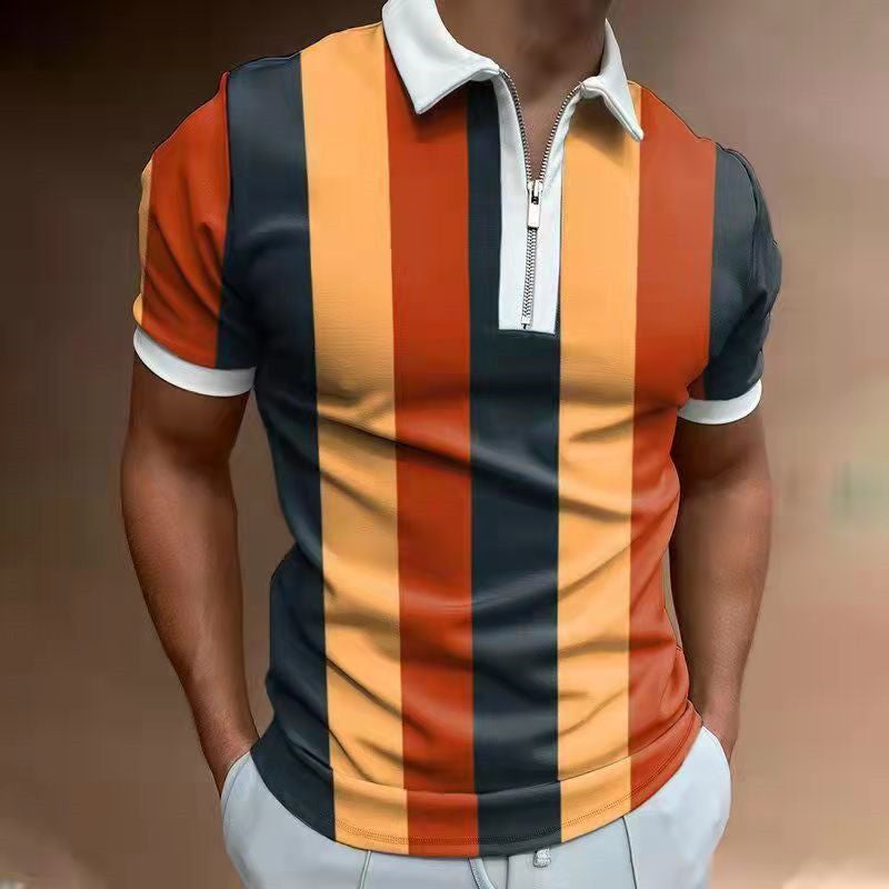 Stylish Striped Men's POLO Shirts