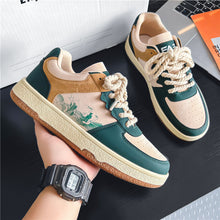 Comfortable Lace-Up Casual Sneakers for Men with Thick Sole