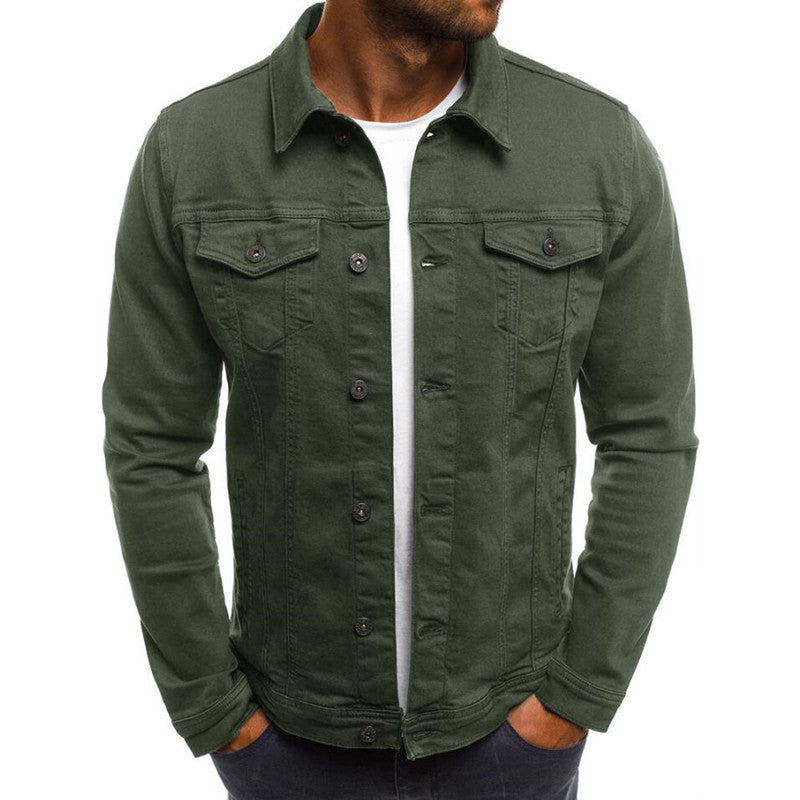 Stylish Casual Denim Jacket for Men - Everyday Button Shirt