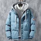 Stylish Thickened Hooded Jacket for Men - Winter Windproof Coat