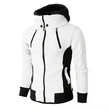 Trendy Men's Zip Up Hooded Sports Cardigan